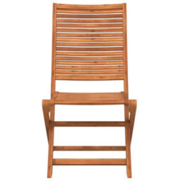 Berkfield Folding Garden Chairs 2 Pcs Solid Wood Acacia - thumbnail 4