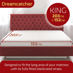 Dreamcatcher King Size Electric Blanket Dual Control Fitted Polar Fleece Heated Bed Underblanket 203 X 152Cm 3 Heat Settings - thumbnail 4