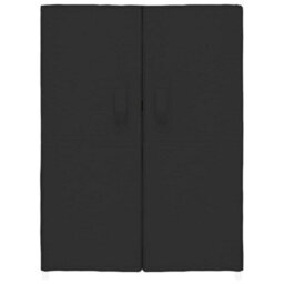 Berkfield Shoe Cabinet Black 60X28X90 Cm Fabric - thumbnail 3