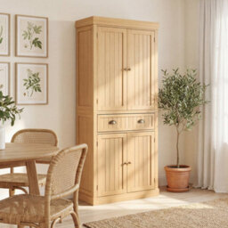 Large Pantry Cabinet 2 Door Floor Utility Storage Cabinet - thumbnail 6