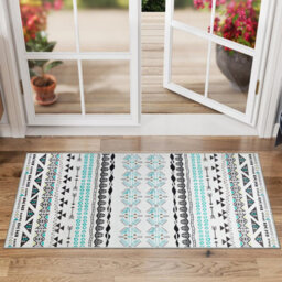 Ameha Rug For Bedroom Modern Carpet - Durable Super Soft Non Shedding Traditional Small Floor Rug (40 X 60Cm, Zuri) - thumbnail 7