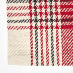 Homescapes Walker Red Tartan Check Non-Slip 100% Wool Rug, 70 X 120 Cm - thumbnail 3