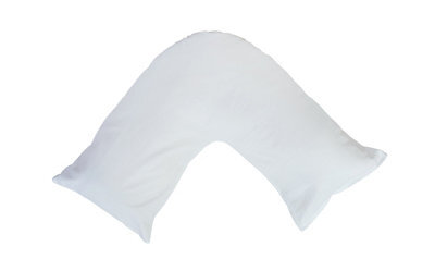 ARLinens Hollowfiber V Shaped Pillow Head Neck Back Orthopedic Nursing Pregnancy Support. - image 1