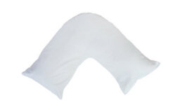 ARLinens Hollowfiber V Shaped Pillow Head Neck Back Orthopedic Nursing Pregnancy Support. - thumbnail 1