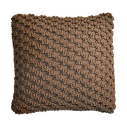Wyld Haus Set Of 2 Riomaggiore Coffee Macrame Cushion Covers 450 X 450 mm - thumbnail 2