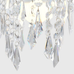 Valuelights Chandelier Design Ceiling Light Shade With Clear Acrylic Jewel Effect Droplets (D)16Cm - thumbnail 6