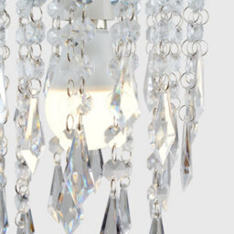 Valuelights Chandelier Design Ceiling Light Shade With Clear Acrylic Jewel Effect Droplets (D)16Cm - thumbnail 3