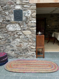 Second Nature Online Fiesta Oval Rug Jute Hand Woven With Recycled Fabric / 75 Cm X 120 Cm - thumbnail 9