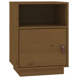 Berkfield Bedside Cabinet Honey Brown 40X34X55 Cm Solid Wood Pine - thumbnail 2