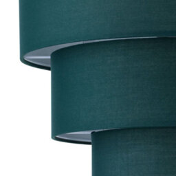 First Choice Lighting Set Of 2 Barty - Dark Green 38Cm Tiered Pendant Shades - thumbnail 4