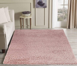 Soft Plain Thick Area Shaggy Rug - Baby Pink 80 X 150 Cm - thumbnail 2