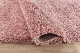 Soft Plain Thick Area Shaggy Rug - Baby Pink 80 X 150 Cm - thumbnail 4