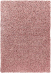 Soft Plain Thick Area Shaggy Rug - Baby Pink 80 X 150 Cm - thumbnail 1