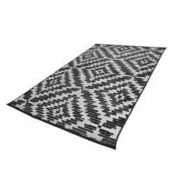 Black & White Geometric Medium Outdoor Rug, (L)170Cm X (W)120Cm - thumbnail 2