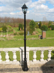 Garden Market Place Garden Lighting - Victorian Style Single Headed Garden Lamp Post 2.2M - thumbnail 1