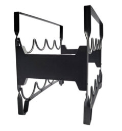 Magna Retail Metal Wine Rack 8 Bottle Shelf Capacity Wine Racks Free Standing Stackable Home Bar Bottle Holder Drink Organiser - thumbnail 4