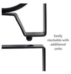 Magna Retail Metal Wine Rack 8 Bottle Shelf Capacity Wine Racks Free Standing Stackable Home Bar Bottle Holder Drink Organiser - thumbnail 5
