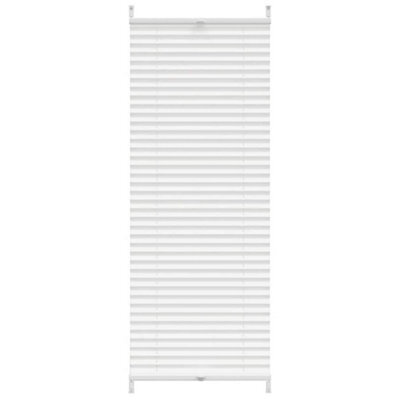 Berkfield Modern Plisse Blind 60X125Cm White Pleated Blind - image 1