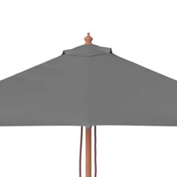 Walplus Garden Parasol With Wooden Pole 150X200 Cm Anthracite - thumbnail 7