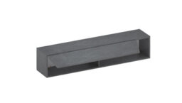 FurniComp LTD Furnicomp Combo 138Cm Floating Wall Hung Tv Unit With Shaped Door - Lead Grey Com-26-08 - thumbnail 3