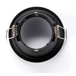 Anti-Glare Recessed Bathroom Downlight Ip65 - 50W Gu10 Reflector - Matt Black - thumbnail 3