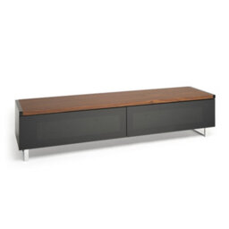"Avf Panorama 1.6M Tv Stand - Reversible Walnut Or Black Top - For Tvs Up To 80""" - thumbnail 8