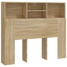 Vidaxl Headboard Cabinet Sonoma Oak 120X19X103.5 Cm Headboard Cabinets - thumbnail 2