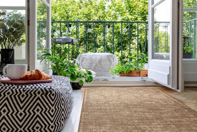 RugsX Carpet Sizal Floorlux 20211 Coffee / Natural  60X110 Cm - image 1