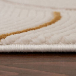 The Rugs Carmel Cream/gold Geometric Area Rug And Runner Non Shedding, Stain Resistant, Soft - thumbnail 6