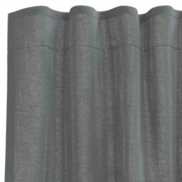Berkfield Durable Voile Curtains With Rod Pockets 2 Pcs Dark Grey - thumbnail 5