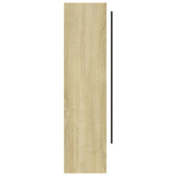 Berkfield Bathroom Mirror Cabinet 80X15X60 Cm Mdf White And Oak - thumbnail 6