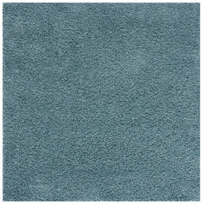 The Rugs Duck Egg Blue Soft Plain Design Fluffy Shaggy Rugs And Runners High Pile Living Room Kitchen Hallway 380 - image 1