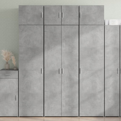 Berkfield Highboard Concrete Grey 70X42.5X185 Cm Engineered Wood - image 1