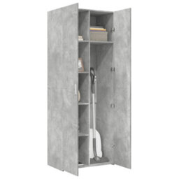 Berkfield Highboard Concrete Grey 70X42.5X185 Cm Engineered Wood - thumbnail 3