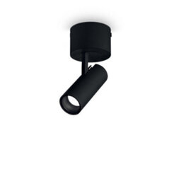 Ideal Lux Luminosa Play Led Decorative Surface Mounted Downlight Black Black, 3000K - thumbnail 1