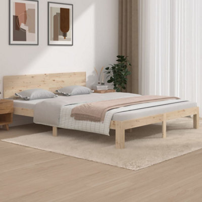 Berkfield Bed Frame Solid Wood Pine 160X200 Cm - image 1