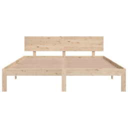 Berkfield Bed Frame Solid Wood Pine 160X200 Cm - thumbnail 4