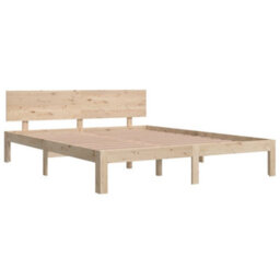 Berkfield Bed Frame Solid Wood Pine 160X200 Cm - thumbnail 3