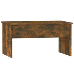 Berkfield Coffee Table Smoked Oak 80X50.5X41.5 Cm Engineered Wood - thumbnail 3