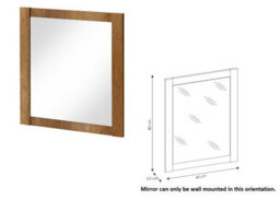 Impact Furniture Freestanding Bathroom Cabinets Furniture Set 600mm Vanity Sink Unit Mirror Tall Storage Cabinet Oak Effect Classic - thumbnail 8