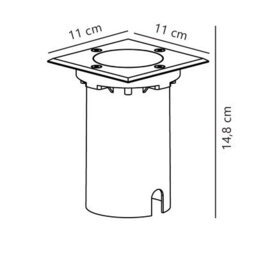 Nordlux Andor Outdoor Aluminium Recessed Light Driveway Safe Silver,mains - thumbnail 6