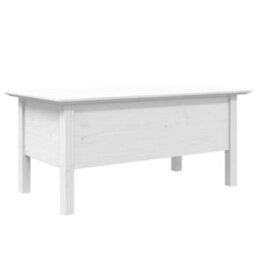 Berkfield Coffee Table Bodo White 100X55X45 Cm Solid Wood Pine - thumbnail 6