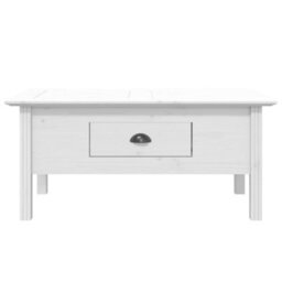 Berkfield Coffee Table Bodo White 100X55X45 Cm Solid Wood Pine - thumbnail 3