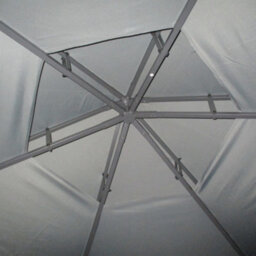 Outsunny 3 X 3(M) Gazebo Canopy 2 Tier Patio Shelter Steel For Garden Grey - thumbnail 8