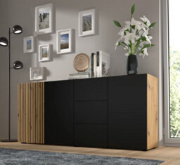 Arte Auris Sideboard Cabinet With Drawers W1800mm X H820mm X D420mm - thumbnail 4