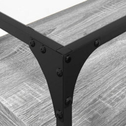 Berkfield Industrial Tv Cabinet With Glass Top Grey Sonoma 60X35X51 Cm Engineered Wood - thumbnail 8