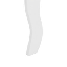Beliani Bedside Table, White Mdf, 2 Drawers, Curved Cabriole Legs, Compact (W45 X D40 X H58Cm) - thumbnail 6