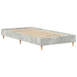 Berkfield Bed Frame 90X200 Cm Concrete Grey Engineered Wood - thumbnail 5
