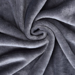 Ehc Luxury Super Soft Snugly Solid Flannel Fleece Throw Bed Blankets, Grey 150Cm X 200Cm - thumbnail 4
