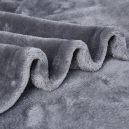 Ehc Luxury Super Soft Snugly Solid Flannel Fleece Throw Bed Blankets, Grey 150Cm X 200Cm - thumbnail 5